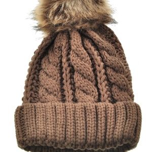 Pop Fashion Wear Knit Beanie Hat With Pom Pom